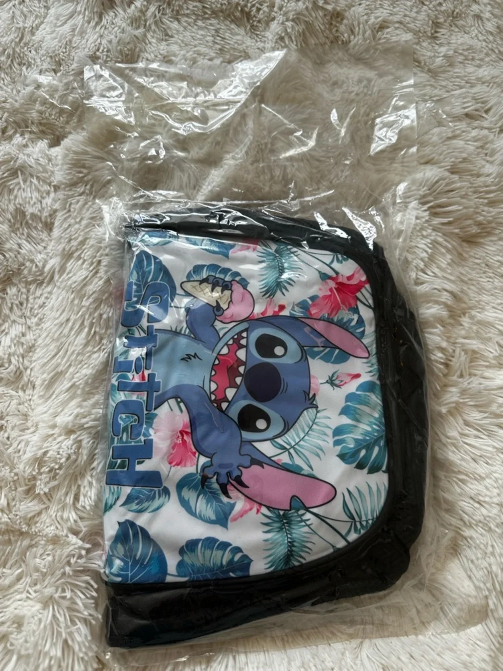 Disney Stitch 3 Piece Backpack Lunch Bag Pencil Case Set Tropical Print New